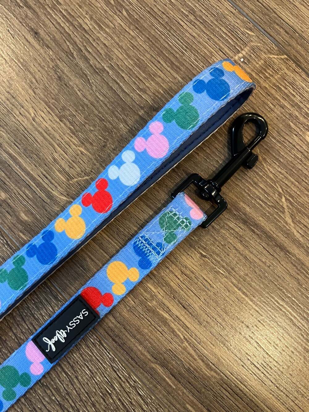 Sassy Woof x Disney Mickey Mouse Multicolored Pattern Dog Leash